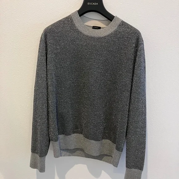 JOSEPH merino wool blend shimmery sweater - Picture 2 of 4